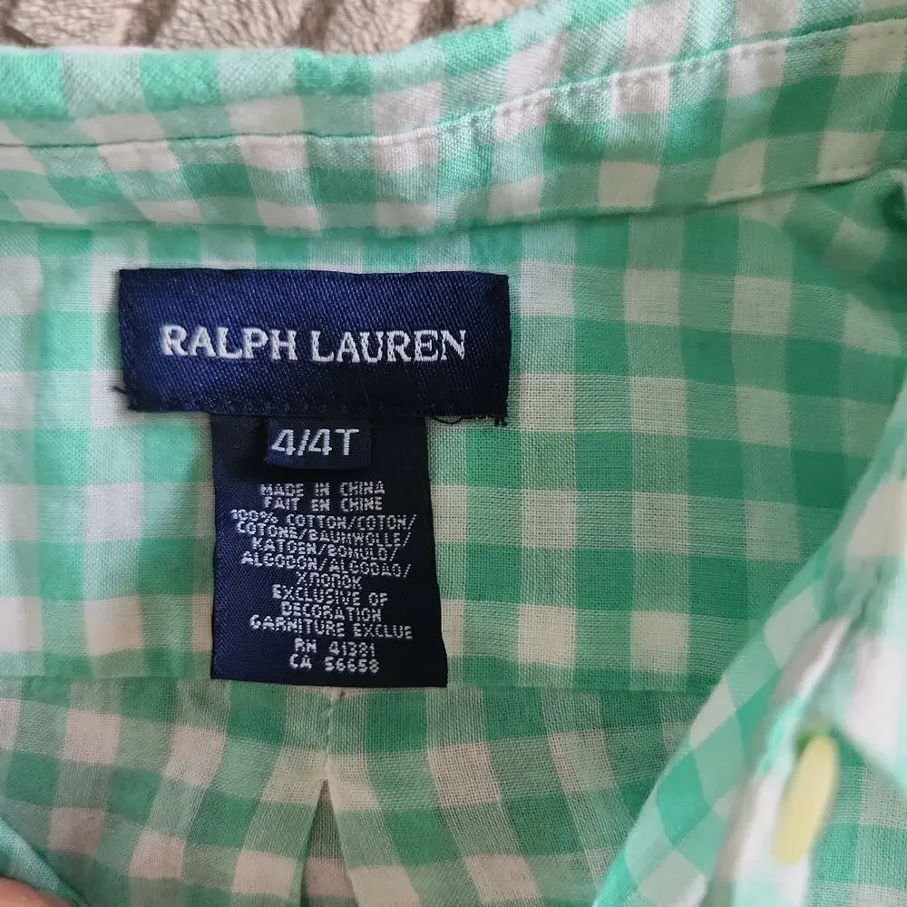 Ralph Lauren unisex light cotton shirt size 4